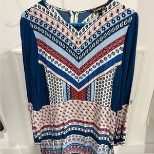 Express Vibrant Patterned Dress